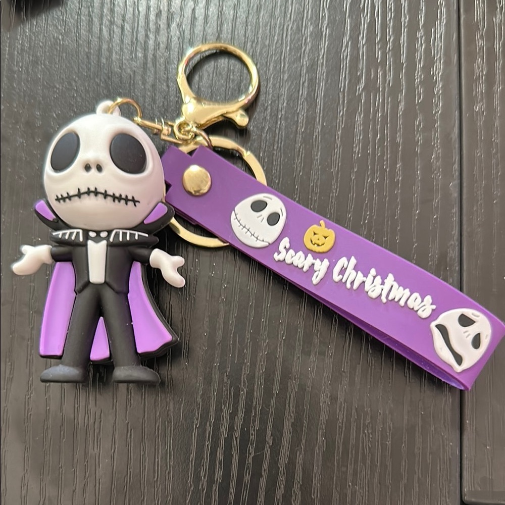 NBC scary Christmas Jack silicone keychain​